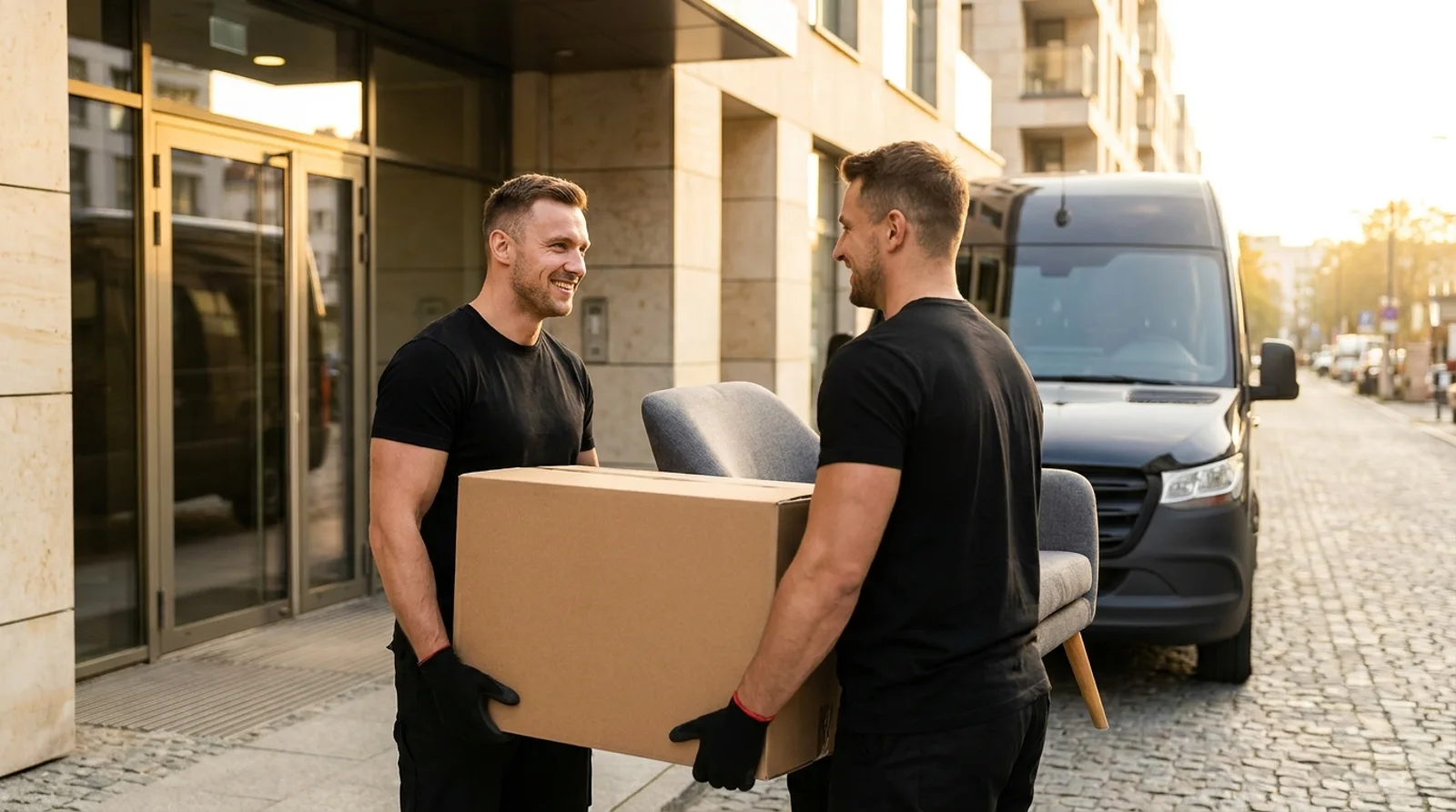 Ekipa LUX Robota wynosi meble do auta podczas przeprowadzki w Mińsku Mazowieckim